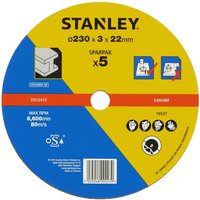 Stanley 230mm Metal Cutting Disk Pack - STA32805-QZ
Stanley 230mm Metal Cutting Disk Pack - STA32805-QZ