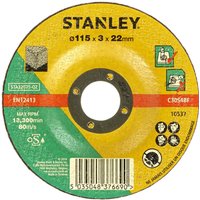 Stanley 115mm Stone Cutting Disc - STA32075-QZ
Stanley 115mm Stone Cutting Disc - STA32075-QZ