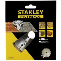 Stanley Fatmax Diamond Disc 115mm Seg Rim - STA38102-XJ 
Stanley Fatmax Diamond Disc 115mm Seg Rim - STA38102-XJ
