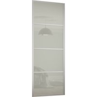 Ellipse Sliding Wardrobe Door 4 Panel Arctic White Glass with Aluminium Frame (W)610mm
Ellipse Sliding Wardrobe Door 4 Panel Arctic White Glass with Aluminium Frame (W)610mm
