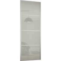 Ellipse Sliding Wardrobe Door 4 Panel Arctic White Glass with Aluminium Frame (W)762mm
Ellipse Sliding Wardrobe Door 4 Panel Arctic White Glass with Aluminium Frame (W)762mm