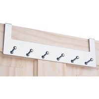 Over the Door Hook Rail - Polished Chrome - 6 Hooks
Over the Door Hook Rail - Polished Chrome - 6 Hooks