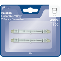 Halogen Linear R7S 118mm 240W Light Bulb - 2 pack