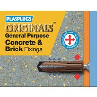 General Purpose Concrete Brick Fixings - 50 Pack
General Purpose Concrete Brick Fixings - 50 Pack