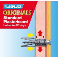 Plasplugs Standard Plasterboard Hollow Wall Fixings x 500
Plasplugs Standard Plasterboard Hollow Wall Fixings x 500