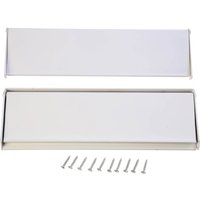 White Aluminium Letterplate & Letter Tidy - 250mm
White Aluminium Letterplate & Letter Tidy - 250mm