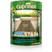 Cuprinol Anti-Slip Decking Stain - Country Cedar - 5L
Cuprinol Anti-Slip Decking Stain - Country Cedar - 5L