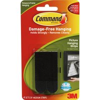 3M CommandMedium Picture Hanging Strips Black
3M CommandMedium Picture Hanging Strips Black