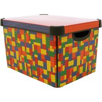 Curver Stockholm Bright Blocks Plastic Deco Storage Box Multi Colour 22L
Curver Stockholm Bright Blocks Plastic Deco Storage Box Multi Colour 22L