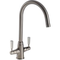 Michigan Dual Handle Monobloc Kitchen Tap - Brushed 
Michigan Dual Handle Monobloc Kitchen Tap - Brushed