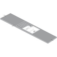 Maia Cristallo Kitchen Sink Worktop - Acrylic 1.5 Designer Right Hand Bowl - 3600 x 650 x 28mm
Maia Cristallo Kitchen Sink Worktop - Acrylic 1.5 Designer Right Hand Bowl - 3600 x 650 x 28mm