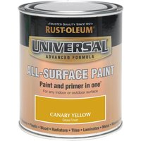 Rust-Oleum Universal All Surface Gloss Paint & Primer - Canary Yellow - 250ml
Rust-Oleum Universal All Surface Gloss Paint & Primer - Canary Yellow - 250ml