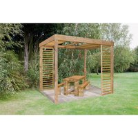 Forest Dining Garden Pergola with Panels
Forest Dining Garden Pergola with Panels
