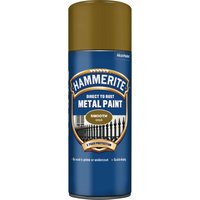Hammerite Direct To Rust Metal Spray Paint - Smooth Gold - 400ml
Hammerite Direct To Rust Metal Spray Paint - Smooth Gold - 400ml