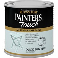 Rust-Oleum Painters Touch Duck Egg Blue Gloss - 250ml
Rust-Oleum Painters Touch Duck Egg Blue Gloss - 250ml