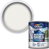 Dulux Weathershield Exterior One Coat Gloss Paint - Pure Brilliant White - 750ml
Dulux Weathershield Exterior One Coat Gloss Paint - Pure Brilliant White - 750ml