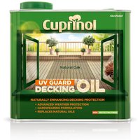 Cuprinol UV Guard Decking Oil - Natural Oak - 2.5L
Cuprinol UV Guard Decking Oil - Natural Oak - 2.5L
