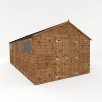 Mercia 10x20ft Light Brown Premium Shiplap Wooden Workshop 
Mercia 10x20ft Light Brown Premium Shiplap Wooden Workshop