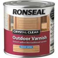 Ronseal Crystal Clear Outdoor Varnish Satin - 250ml
Ronseal Crystal Clear Outdoor Varnish Satin - 250ml