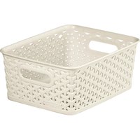 Curver My Style Small Rectangular Plastic Storage Basket - Vintage White - 4L
Curver My Style Small Rectangular Plastic Storage Basket - Vintage White - 4L
