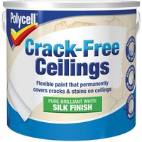 Polycell Crack Free Ceilings Silk Pure Brilliant White - 2.5L
Polycell Crack Free Ceilings Silk Pure Brilliant White - 2.5L