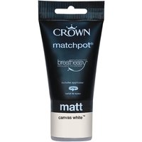 Crown Breatheasy Canvas White - Matt Standard Emulsion Paint - 40ml Tester
Crown Breatheasy Canvas White - Matt Standard Emulsion Paint - 40ml Tester