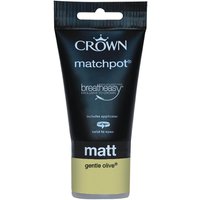 Crown Breatheasy Gentle Olive - Matt Standard Emulsion Paint - 40ml Tester
Crown Breatheasy Gentle Olive - Matt Standard Emulsion Paint - 40ml Tester