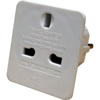 Masterplug UK to Euro Travel Adaptor White
Masterplug UK to Euro Travel Adaptor White