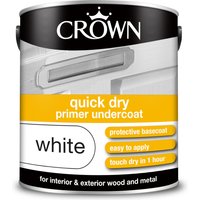 Crown Quick Drying Undercoat - Pure Brilliant White Paint - 2.5L
Crown Quick Drying Undercoat - Pure Brilliant White Paint - 2.5L