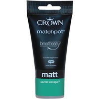 Crown Feature Wall Breatheasy Secret Escape - Matt Paint - 40ml Tester
Crown Feature Wall Breatheasy Secret Escape - Matt Paint - 40ml Tester