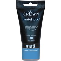 Crown Feature Wall Breatheasy Peek-A-Boo Blue - Matt Paint - 40ml Tester
Crown Feature Wall Breatheasy Peek-A-Boo Blue - Matt Paint - 40ml Tester