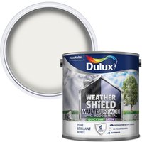 Dulux Weathershield Multi Surface Quick Dry Satin Paint - White - 2.5L
Dulux Weathershield Multi Surface Quick Dry Satin Paint - White - 2.5L