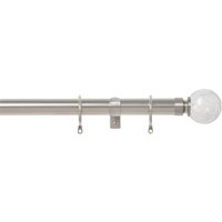 Satin Steel 28mm Fixed Curtain Pole Crackle 2.4m
Satin Steel 28mm Fixed Curtain Pole Crackle 2.4m