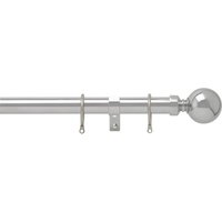 Chrome 28mm Fixed Curtain Pole With Ball 2.4m
Chrome 28mm Fixed Curtain Pole With Ball 2.4m