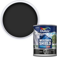 Dulux Weathershield Exterior One Coat Gloss Paint - Black - 750ml 
Dulux Weathershield Exterior One Coat Gloss Paint - Black - 750ml