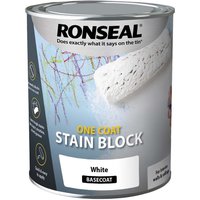 Ronseal One Coat Stain Block Paint White - 750ml
Ronseal One Coat Stain Block Paint White - 750ml