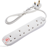 Masterplug 4 Socket Surge Extension Lead 4m White
Masterplug 4 Socket Surge Extension Lead 4m White