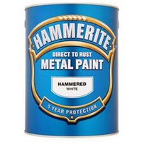Hammerite White - Hammered Exterior Metal Paint - 250ml
Hammerite White - Hammered Exterior Metal Paint - 250ml