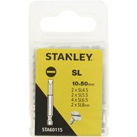 Stanley Fatmax 10pc 50mm Slotted Screwdriver bits - STA60115-XJ
Stanley Fatmax 10pc 50mm Slotted Screwdriver bits - STA60115-XJ