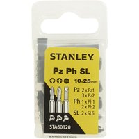 Stanley Fatmax 10Pc Mixed PZ/PH/Slotted 25mm - STA60120-XJ
Stanley Fatmax 10Pc Mixed PZ/PH/Slotted 25mm - STA60120-XJ