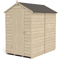 6x4ft Forest Overlap Pressure Treated Apex Shed - No Window 
6x4ft Forest Overlap Pressure Treated Apex Shed - No Window
