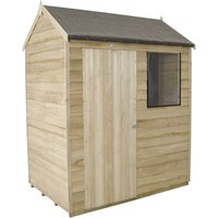 6x4ft Forest Natural Timber Overlap Reverse Apex Wooden Shed
6x4ft Forest Natural Timber Overlap Reverse Apex Wooden Shed