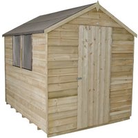 8x6ft Forest Natural Timber Overlap Apex Pressure Treated Wooden Shed
8x6ft Forest Natural Timber Overlap Apex Pressure Treated Wooden Shed