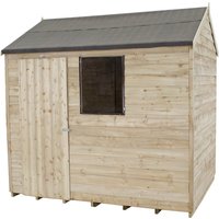 8x6ft Forest Natural Timber Overlap Reverse Apex Wooden Shed
8x6ft Forest Natural Timber Overlap Reverse Apex Wooden Shed