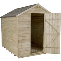 8x6ft Forest Natural Timber Overlap Apex Pressure Treated Wooden Shed
8x6ft Forest Natural Timber Overlap Apex Pressure Treated Wooden Shed