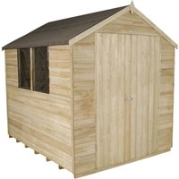 8x6ft- Forest Overlap Pressure Treated Apex Shed - Double Door
8x6ft- Forest Overlap Pressure Treated Apex Shed - Double Door
