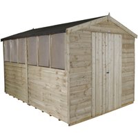 8x12ft Forest Natural Timber Overlap Apex Wooden Workshop
8x12ft Forest Natural Timber Overlap Apex Wooden Workshop