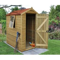 6x4ft Forest Natural Timber Tongue & Groove Apex Wooden Shed
6x4ft Forest Natural Timber Tongue & Groove Apex Wooden Shed