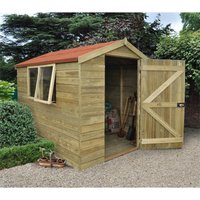 8x6ft Forest Natural Timber Tongue & Groove Apex Wooden Shed
8x6ft Forest Natural Timber Tongue & Groove Apex Wooden Shed