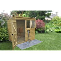 7x5ft Forest Natural Timber Tongue & Groove Pent Wooden Shed
7x5ft Forest Natural Timber Tongue & Groove Pent Wooden Shed